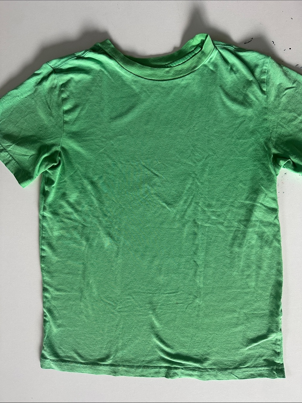 Bright Green Short-Sleeve Crewneck Tee for Kids